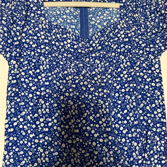 SHEIN dress small size 4 summer allover printed high split dress - Picture 2 of 5